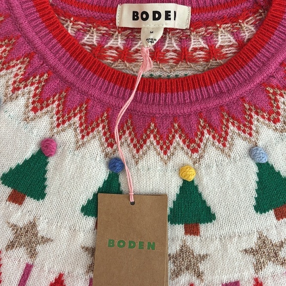 Boden Women's Edie Fair Isle Sweater NWT size M - Picture 4 of 6